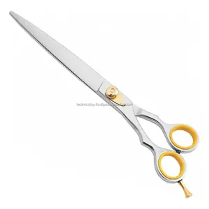 Professional Pet Dog Grooming Curved Thinning Scissors 440C Stainless Steel