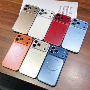 Coque de téléphone magnétique de luxe AG mate à dissipation thermique pour iPhone 17 16 15 14 13 Pro Max avec protection d'objectif et pare-chocs - Product Image 2