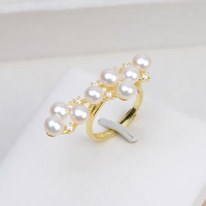 Accessoires DIY en argent S925 faits à la main, anneau ouvert à 8 perles avec 5-6 perles, anneau de maintien de perles multiples, bijoux de mode 184 - Product Image 2