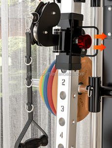 Rack de Potencia Smith Funcional de Última Generación con Posiciones de Polea Ajustables en 14 Niveles, Pila de Pesas de 12 Etapas, <span class=keywords><strong>Prensa</strong></span> Smith y Ejercicio de Pecho - Product Image 5