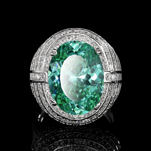Anillos Ajustables de Cobre Ecológico con Circonita Roja Ovalada de 12*16mm para Mujer, Joyerí<span class=keywords><strong>a</strong></span> Vintage con Revestimiento Duradero - Product Image 4