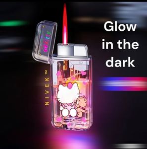 Pink Flame Butane <b>Lighter</b> for Cigarette Use Giveaways Smoking Accessory with <b>Custom</b> Logo Windproof & Portable Metal Design - Product Image 2