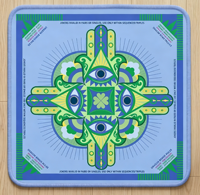 Tapis de mahjong américain 4 joueurs en néoprène, pliable, moderne, antidérapant, insonorisé, avec logo personnalisé, épaissi, imperméable, 800 mm x 800 mm