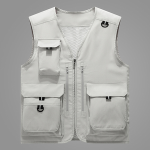 Chaleco de Seguridad Laboral con Múltiples Bolsillos, Chaqueta de Seguridad para Voluntarios de Rescate de Emergencia, Ropa de Trabajo para Exteriores - Product Image 4