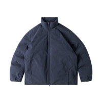 Blouson Bomber en Toile pour Homme - Imperméable, Coupe-Vent, Col Montant, Vêtement d'Hiver Décontracté avec Logo Frontal