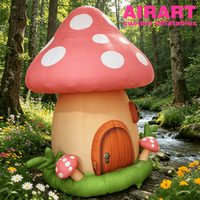 Château gonflable champignon pour parc à thème féerique, maison de culture de champignons personnalisée pour accessoires de photomaton de centre commercial