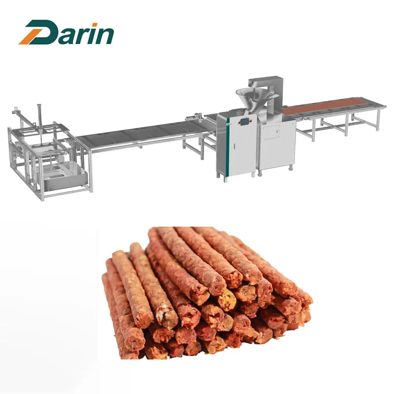 Fully Automatic Pet Meat Stick Dog Chew Treat Food Processing Production Equipment