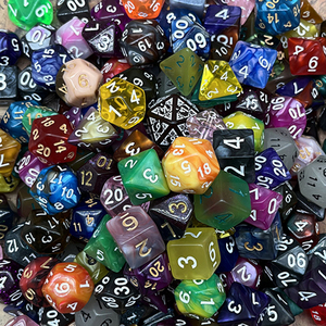 Bán buôn bí ẩn DND xúc xắc thiết lập mô hình ngẫu nhiên đa diện xúc xắc hiển thị ống số lượng lớn hỗn hợp màu sắc cho D & D - Product Image 1