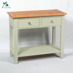 Meubles de support de tv couleur vert gris fait main rangement meuble TV - Product Image 2