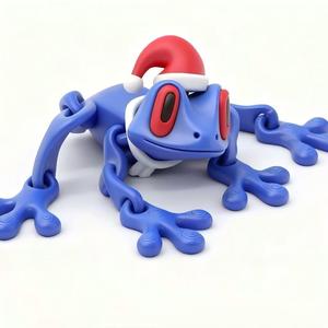 Custom 3D Printed Magnetic Frog Fridge <b>Magnet</b> Interactive <b>Toy</b> with Movable Joints Anime Collectible for Stress Relief Fun - Product Image 1