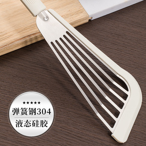ไม้พายซิลิโคนขอบสแตนเลส ทนความร้อน ไม่ติดกระทะ สำหรับใช้ในครัวเรือน - Product Image 3