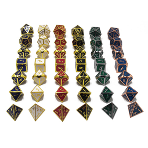 Nhà máy tùy chỉnh kim loại đa diện DND/RPG Trò chơi xúc xắc thiết lập cho hội đồng quản trị trò chơi - Product Image 1