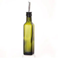 Verseur de bouteille en verre d'huile d'olive de 500ml et 250ml, distributeur d'huile, distributeur d'huile d'olive