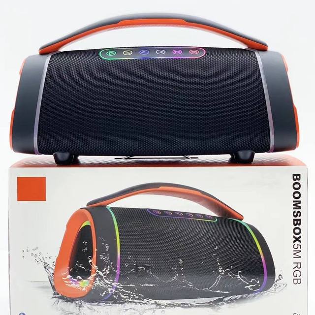 New BOOMSBOX5M Waterproof for RGB LED Battery-Powered High-End Extra Large Outdoor Portable Speakers