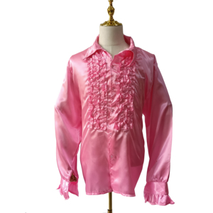 Riesiger Rabatt Männer <span class=keywords><strong>Hemd</strong></span> Langarm Button Down Shirt 70er 80er Jahre <span class=keywords><strong>Disco</strong></span> Shirt Party Kostüm Top Stage Dance Prom Kostüm - Product Image 5
