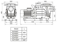 Pompe de circulation résistante à la corrosion de 3 à 10 CV pour l'aquaculture, les parcs aquatiques, les piscines à vagues artificielles, les piscines marines et l'eau de mer