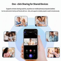Caméra IP WiFi intelligente TUYA PTZ 1080P HD CMOS pour la sécurité intérieure avec audio bidirectionnel, vision nocturne, stockage sur carte TF et cloud
