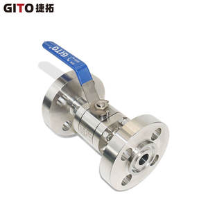 Válvula de Bola Manual con Brida GITO DN25 1500LB, Válvula de Control de Tres Piezas de Alta Presión de Paso Recto para Agua - Product Image 2
