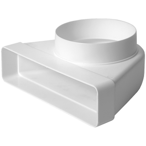 Bend with Reduction From Round to Rectangular Tube <b>Turning</b> <b>Tool</b> for Ø 100 mm to 110x55 mm - Product Image 1