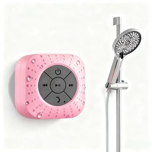 Haut-parleur sans fil V5.3 avec support à ventouse, mini-caisson <span class=keywords><strong>de</strong></span> basses rechargeable par USB pour la maison et la <span class=keywords><strong>salle</strong></span> <span class=keywords><strong>de</strong></span> <span class=keywords><strong>bain</strong></span>, autonomie <span class=keywords><strong>de</strong></span> 15 heures - Product Image 1
