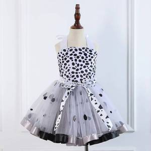 Robe tutu vache de dessin animé MS 2024 pour filles, imprimé personnage animal, pour fête, spectacle, cosplay, avec doublure, pour les fêtes des enfants - Product Image 3