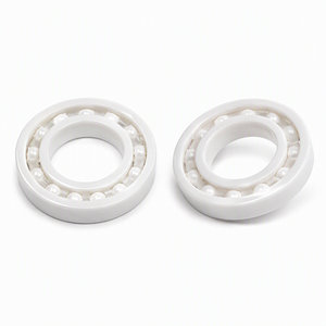 Roulement entièrement en céramique 6009 ZrO2 45x75x16mm avec cage en PTFE, ouvert, résistant à la corrosion, non magnétique, isolant pour équipement chimique - Product Image 1