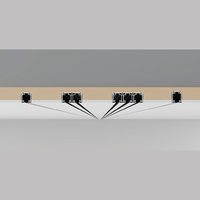 Fenêtres à battants horizontaux fixes en alliage d'aluminium de la série 120, style moderne, pour maison résidentielle