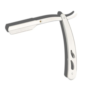 Nuevas Navajas de Barbero al por Mayor, Ajustables, con Logotipo Personalizado, de Una Sola Cuchilla, Plegables, con Mango de Metal, para Afeitar Hombres - Product Image 1