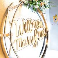 Panneau néon LED « Veux-tu m'épouser ? », idéal pour une demande en mariage romantique, logo personnalisé en acrylique, néons pour bureau, maison, centre commercial, publicité