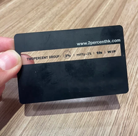 Cartes de visite transparentes personnalisées en PVC givré avec impression offset et marquage à chaud, logo personnalisé