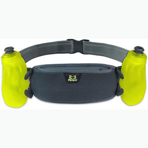 Échantillon gratuit de sac banane avec porte-bouteille, ceinture de course à pied pour homme et femme, sangle réglable, sac de taille adapté à l'hydratation - Product Image 1