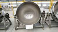 Chaudière à double enveloppe chauffée par huile pour un chauffage stable, avec grattoir pour matériaux à haute viscosité