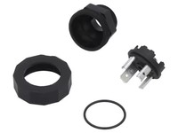 931297006 GSP 3 M20 Connecteur d'accès à valve d'origine en polyamide noir GSP3M20 Connecteur de valve en forme de douille 18mm mâle 4 broches 16A