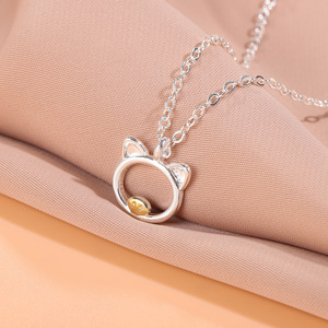 Collar Creativo, Hermoso y Lindo <span class=keywords><strong>con</strong></span> Diseño de Cerdito, Joyería Simple y Encantadora para Mujer, Collares <span class=keywords><strong>con</strong></span> Personalidad de Animales - Product Image 6