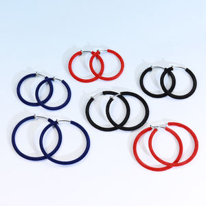 크리스마스 분위기 패션 후프 이어 클립 여성 파티 의상용 황동 소재 여성용 주얼리 - Product Image 6