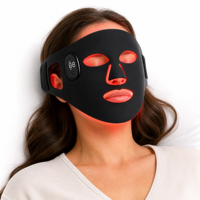 Masque de luminothérapie rouge haute intensité EYCO, LED pour le visage, le cou et la poitrine, infrarouge proche, appareil facial en silicone à lumière rouge