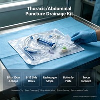 Kit de drainage thoracique tout-en-un pour hémothorax vétérinaire