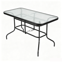 Table à manger amovible, table d'extérieur imperméable pour terrasse, jardin, restaurant, bar