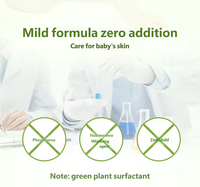 Lessive liquide pour vêtements de bébé 1kg, sans danger pour les nouveau-nés, antibactérienne, hypoallergénique, écologique, parfum floral, élimination douce des taches, OEM