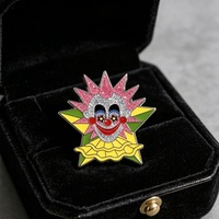 Maßgefertigter Schwarznickel-Zinklegierungs-Emaille-Pin, Cartoon-Muster Abzeichen für Fans, Sammlerstücke & Party-Geschenke