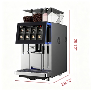 Commercial Super Automatic Bean Cup Espresso Cappuccino <b>Coffee</b> <b>Machine</b> Programmable Stainless Steel EU Hotels - Product Image 1
