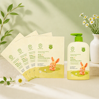 Film rétractable personnalisé pour bouteilles de soins personnels, pour l'emballage de lotions apaisantes et hydratantes, étiquette thermoscellable rétractable