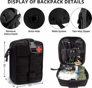 142 1 Hiking Emergency Survival First Aid Tool Travel Rescue Bag Camping Equipment Outdoor Professional Survival Gear - Product Image 2