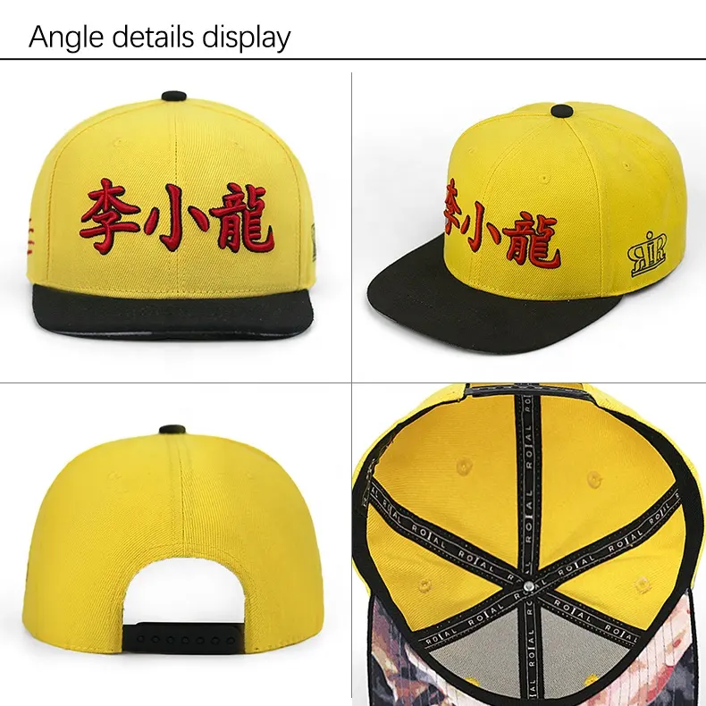 Chapéu snapback unissex com 5 e 6 painéis personalizados, logotipo de beisebol de algodão bordado 3D liso, chapéu esportivo de corrida, boné snapback