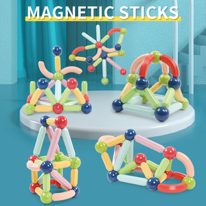 Meilleure vente bricolage jeux de <span class=keywords><strong>Construction</strong></span> magnétique pour enfants tiges magnétiques colorées blocs de <span class=keywords><strong>construction</strong></span> éducatifs bâton magnétique boules jouets - Product Image 2