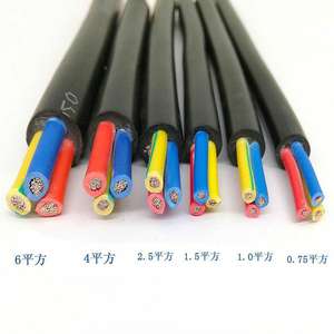 สายเคเบิลพีวีซีหุ้มฉนวนทองแดง4แกน0.3มม./35มม. สายไฟตัวนำไฟฟ้าที่มีความยืดหยุ่นในการก่อสร้าง - Product Image 5