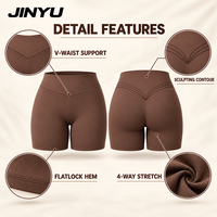Shorts de yoga taille haute pour femme Micro Legacy Short 6, en tissu non toxique, extensible dans les 4 sens, avec logo personnalisé, fabrication OEM, vente en gros, vêtements de sport