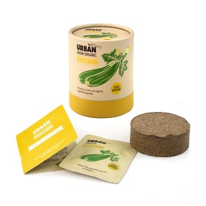 Piantine di Zucchine Biologiche Non-OGM Eco-Friendly ad Alta Resa per Coltivazione Domestica in Orto - Product Image 1
