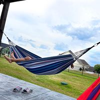 Hamac en macramé Danlong, pliable, léger, durable, portable, pour l'intérieur et l'extérieur, hamac suspendu en tissu