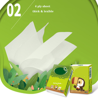 Mouchoirs ultra doux 2, 3, 4, 5 plis, petit paquet, mouchoirs de poche, petite taille, mouchoirs en papier pour le visage